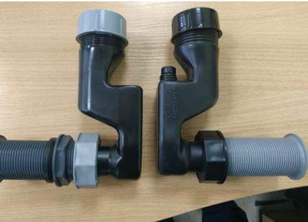 Сифон плоский в сборе 1  1/4