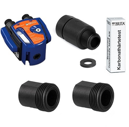 Головная часть фильтра PURITY C Steam с настраиваемым bypass, G3/8 + обратный клапан + тест воды °КН + переходник (G3/8 внутренняя резьба - G3/4 внешн